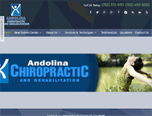 Tablet Screenshot of andolinachiropracticrehab.com